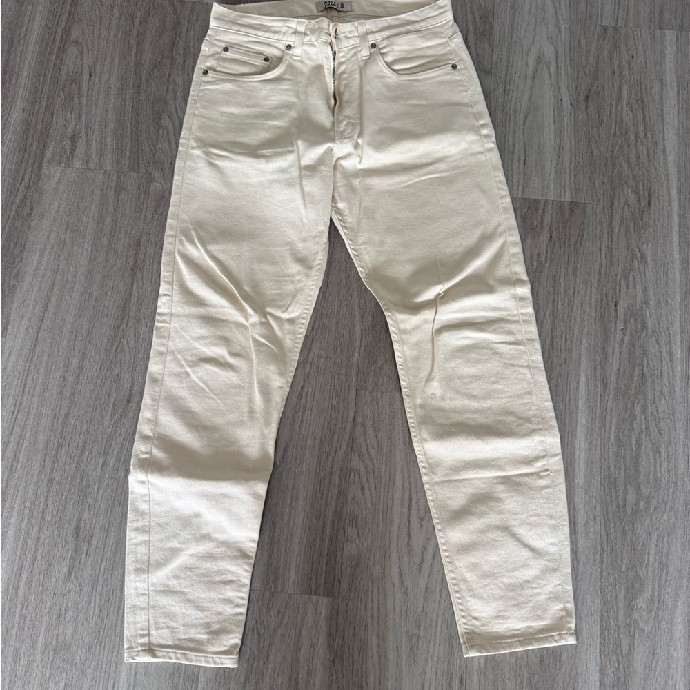 Naked and Famous Easy Guy Men’s Denim Jeans - White